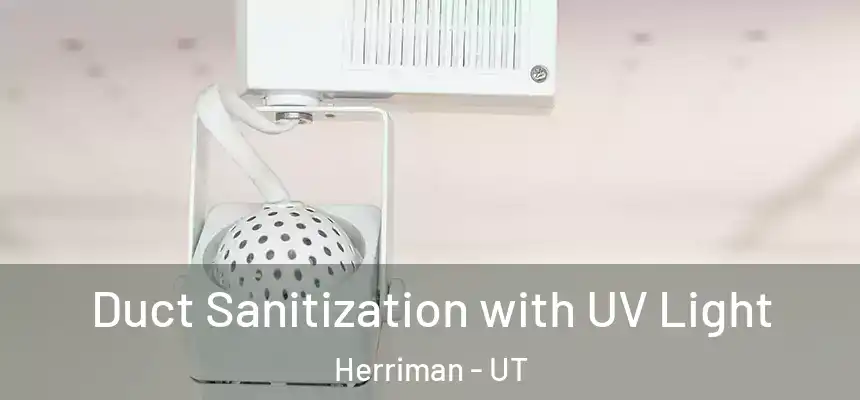 Duct Sanitization with UV Light Herriman - UT